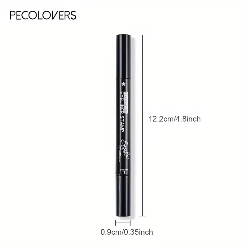 7 Styles Eyeliner Stamp Pen Red Black Liquid Eyeliner Pen Double-Ended Lazy Eye Liner Pencil Fast Drying Waterproof Eye Makeup